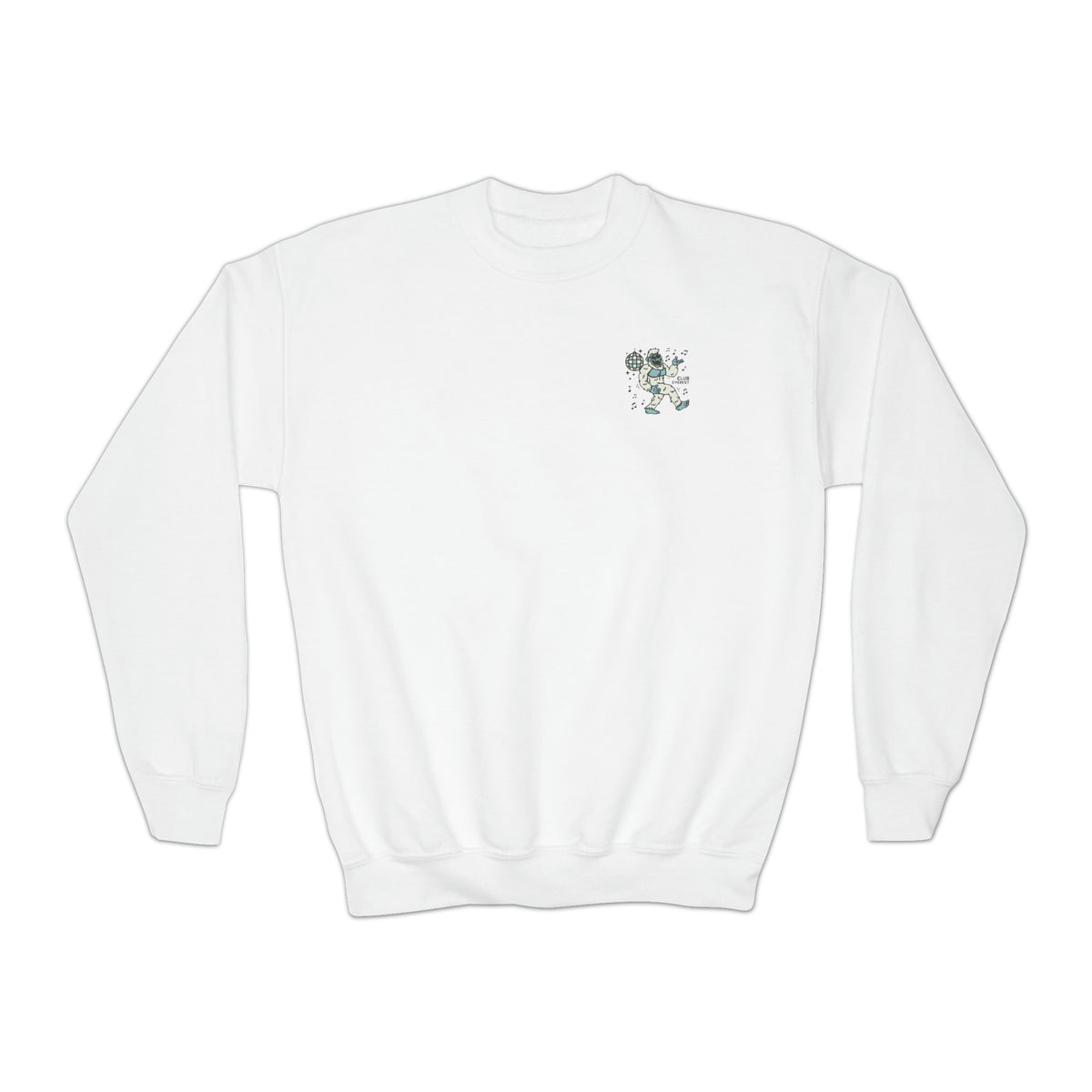 Disco Yeti Gildan Youth Crewneck Sweatshirt