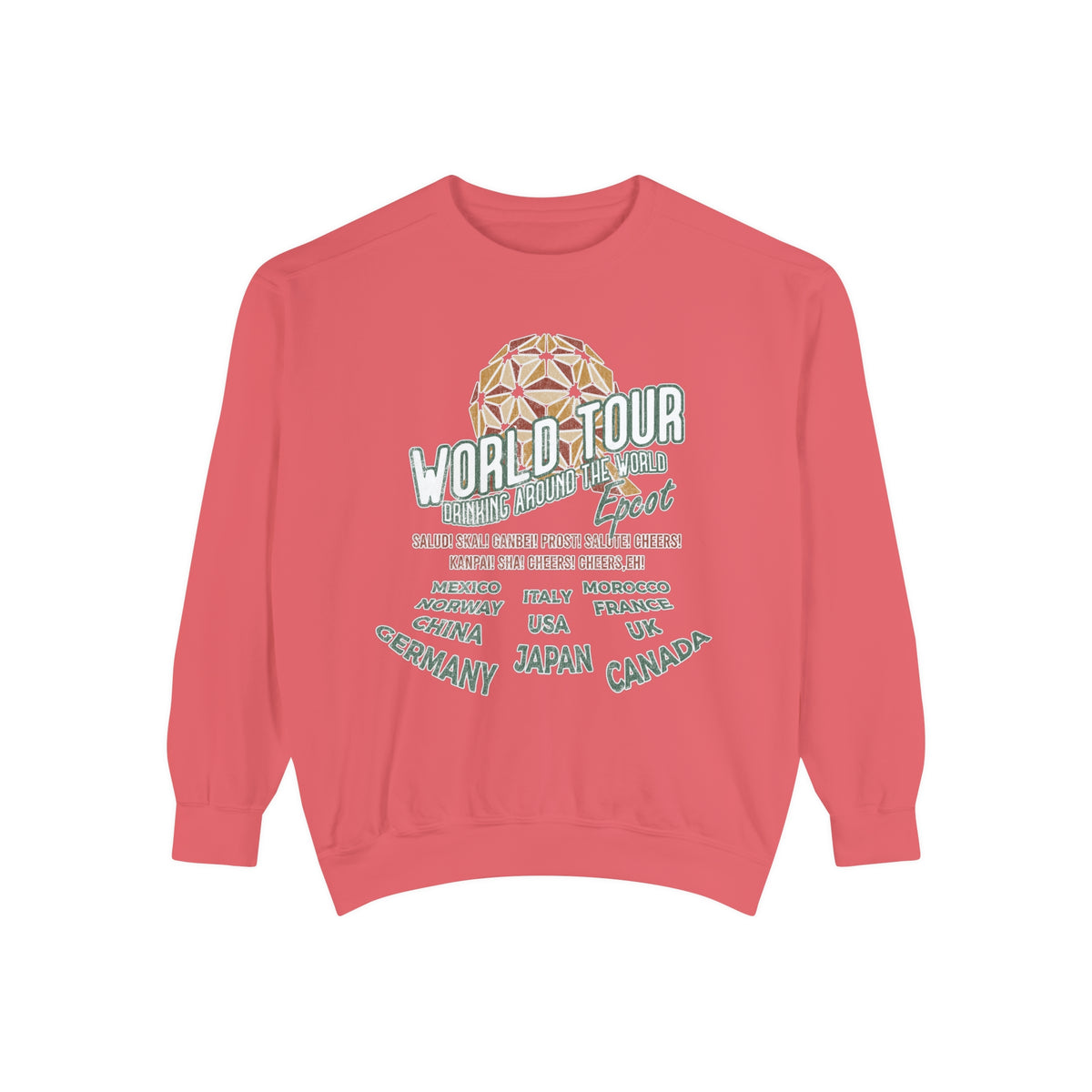 World Tour Comfort Colors Unisex Garment-Dyed Sweatshirt