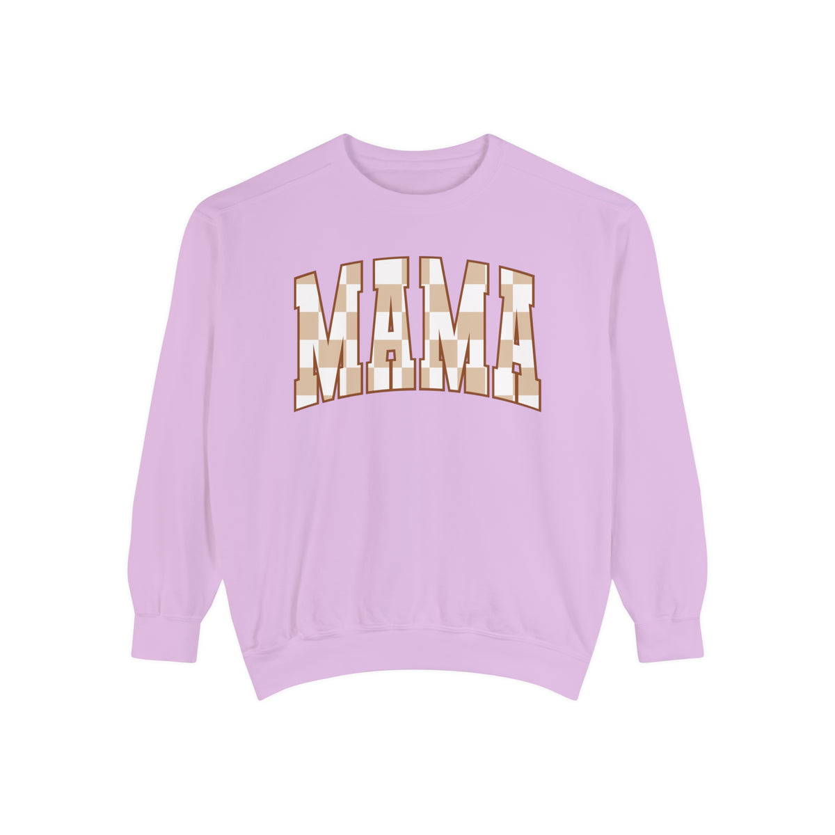 Checkered Mama Unisex Garment-Dyed Sweatshirt