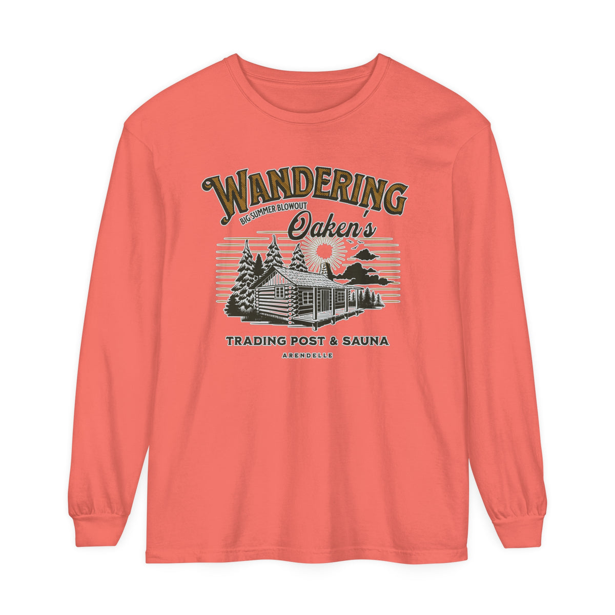 Wandering Oaken’s Trading Post Comfort Colors Unisex Garment-dyed Long Sleeve T-Shirt
