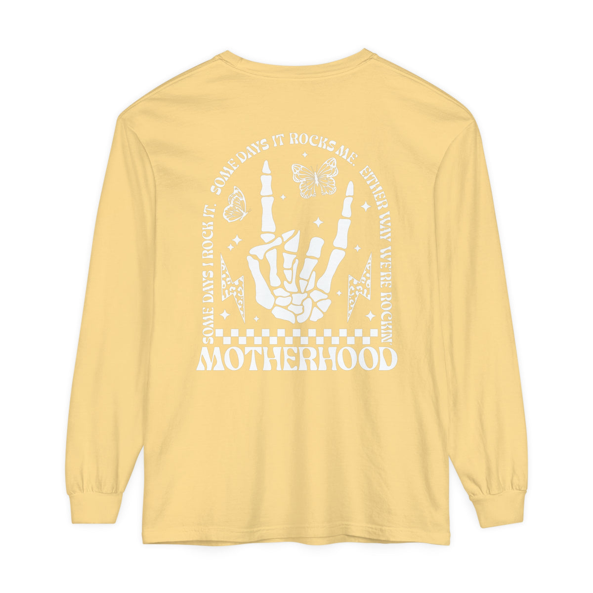 Motherhood Comfort Colors Unisex Garment-dyed Long Sleeve T-Shirt