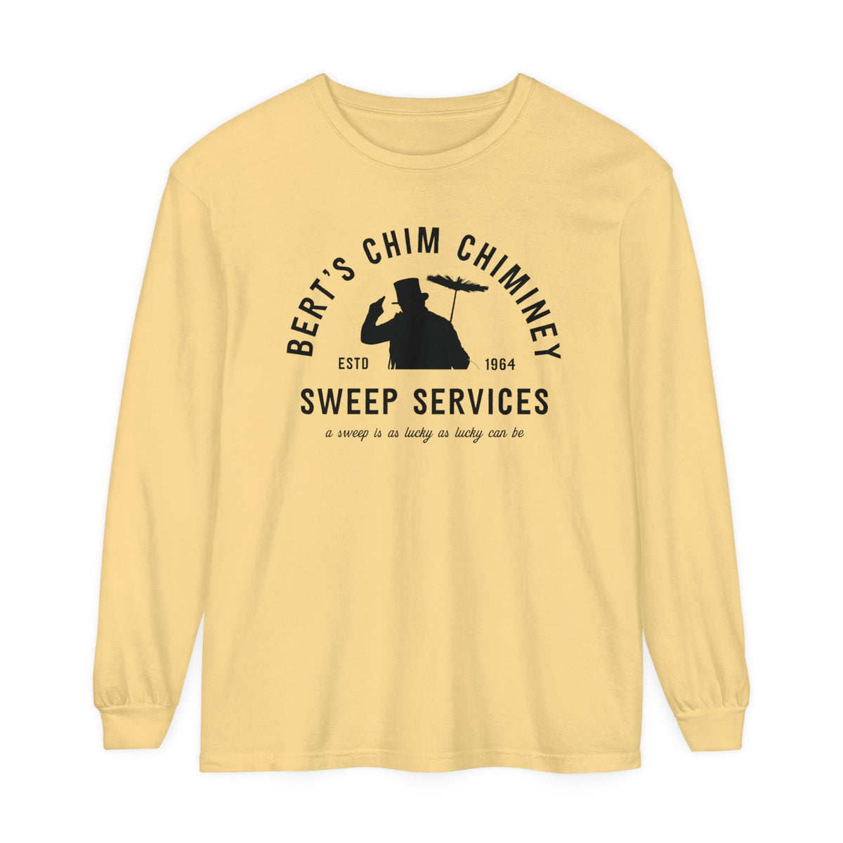 Bert's Chim Chimney Sweep Services Comfort Colors Unisex Garment-dyed Long Sleeve T-Shirt