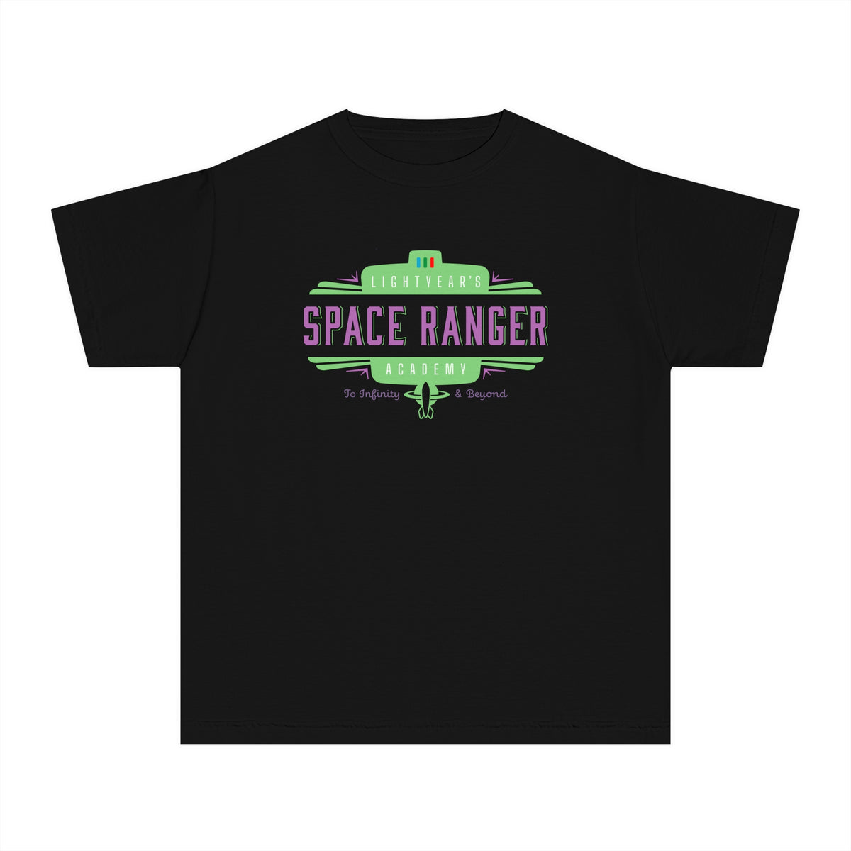 Lightyear's Space Ranger Academy Comfort Colors Youth Midweight Tee