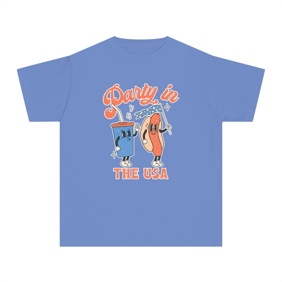Party In The USA Comfort Colors Youth Midweight Tee