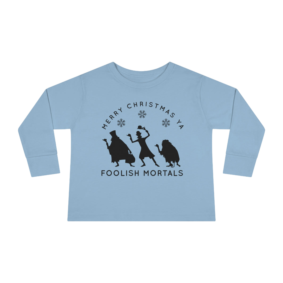 Merry Christmas Ya Foolish Mortals Rabbit Skins Toddler Long Sleeve Tee