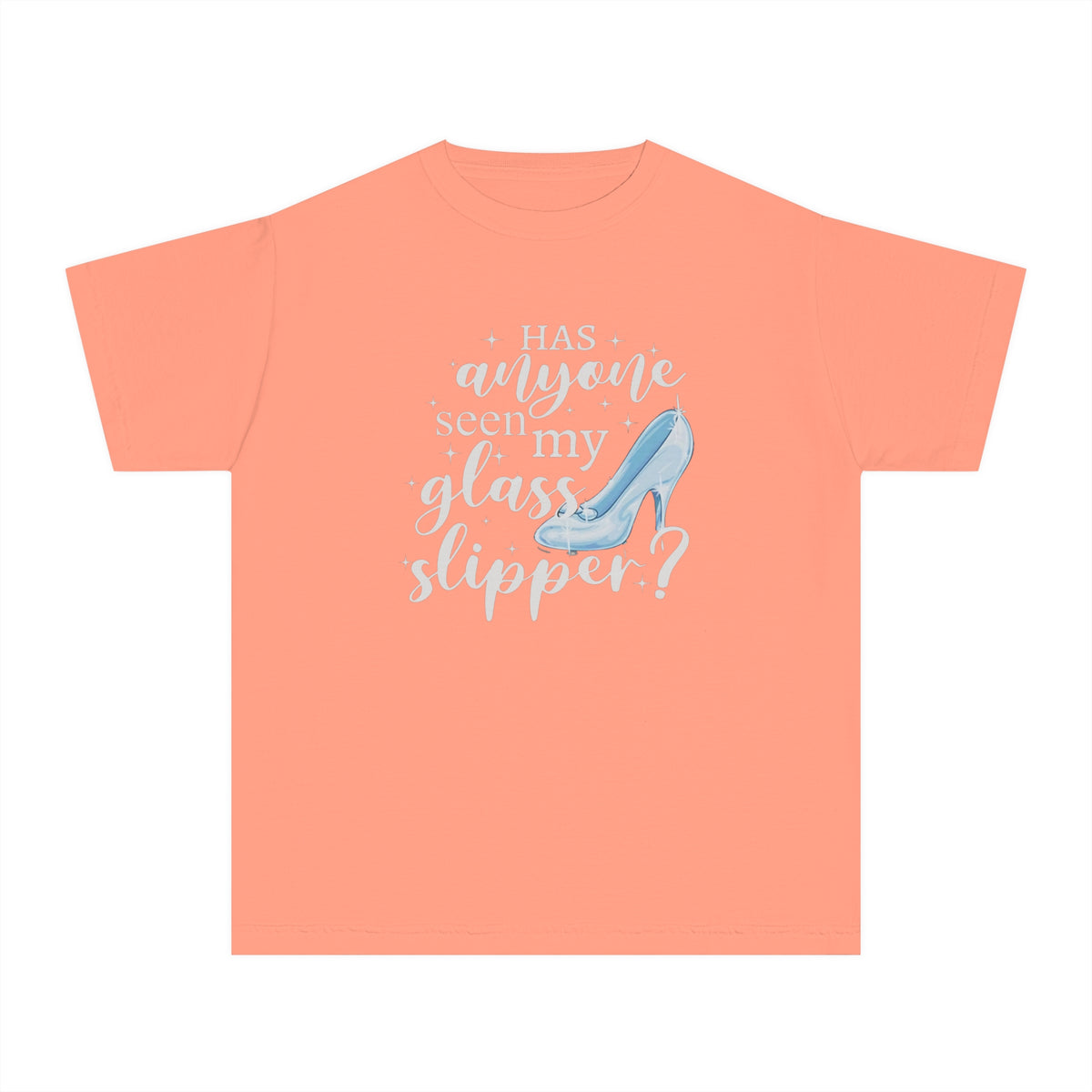 Has Anyone Seen My Glass Slipper? Comfort Colors Youth Midweight Tee