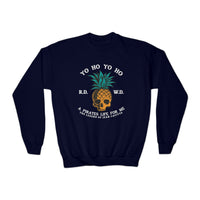 Yo Ho Pirate Life For Me Gildan Youth Crewneck Sweatshirt