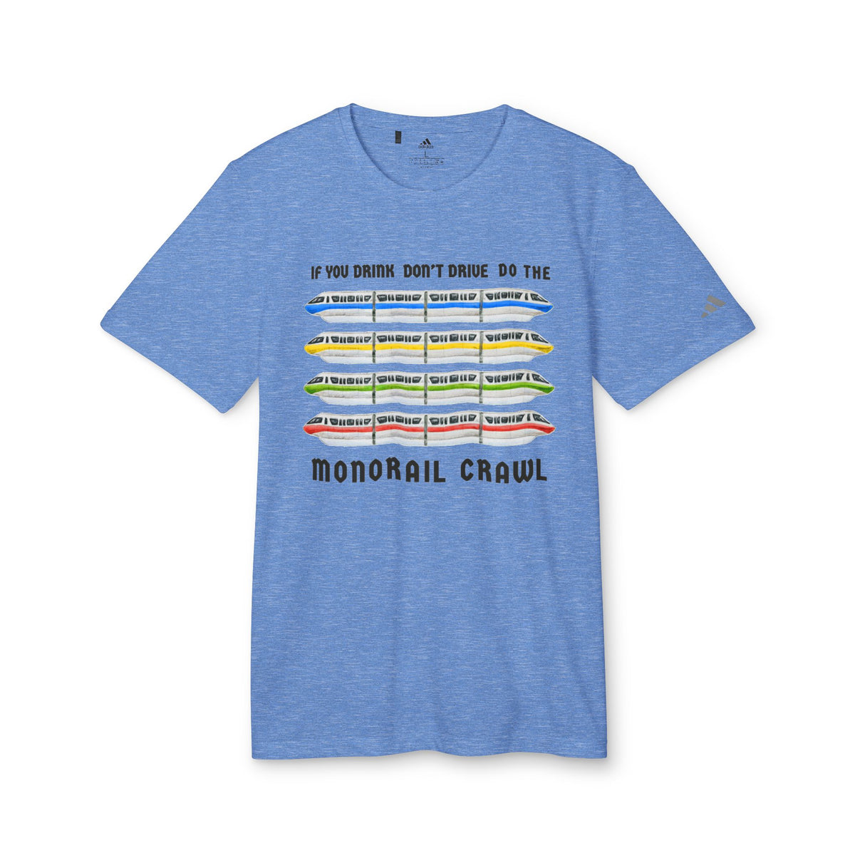 Monorail Crawl Adidas® Unisex Sport T-shirt