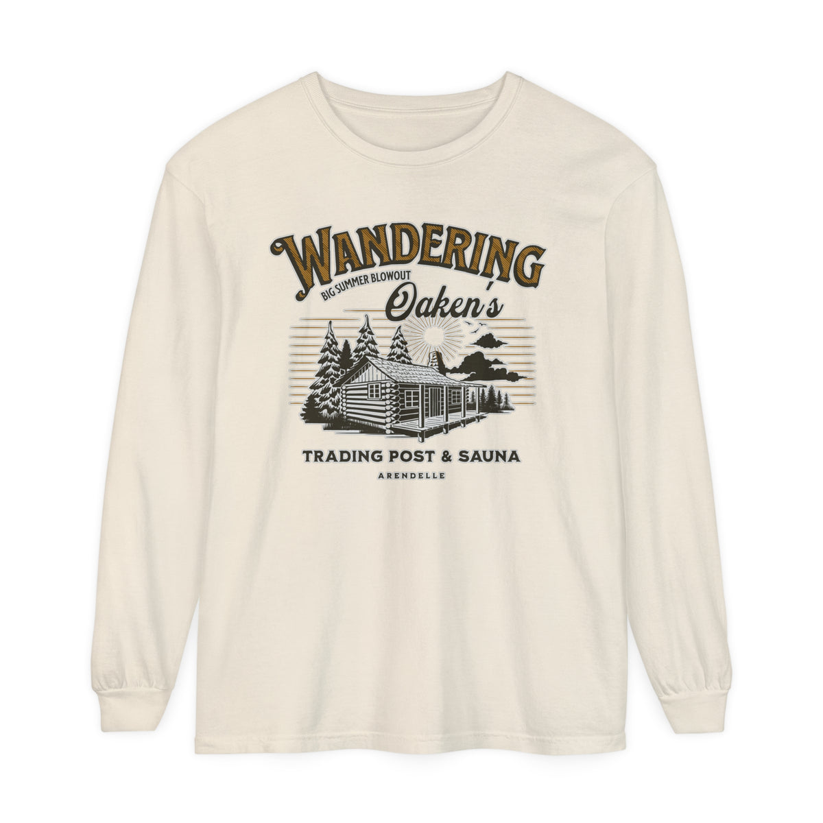 Wandering Oaken’s Trading Post Comfort Colors Unisex Garment-dyed Long Sleeve T-Shirt