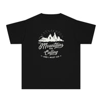 The Mountains Are Calling Comfort Colors Youth Midweight Tee