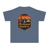 The Triple Mountain Badge — Parkbound Supply Co. Comfort Colors Youth Midweight Tee