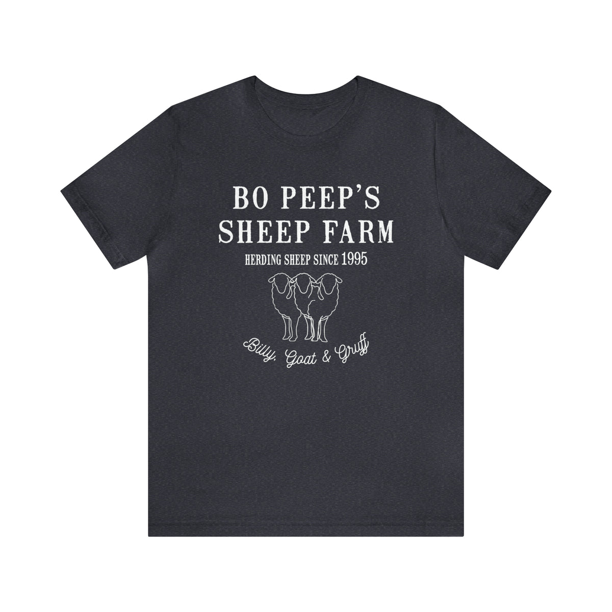 Bo Peep's Sheep Farm Bella Canvas Unisex Jersey Short Sleeve Tee