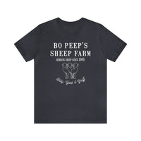 Bo Peep's Sheep Farm Bella Canvas Unisex Jersey Short Sleeve Tee