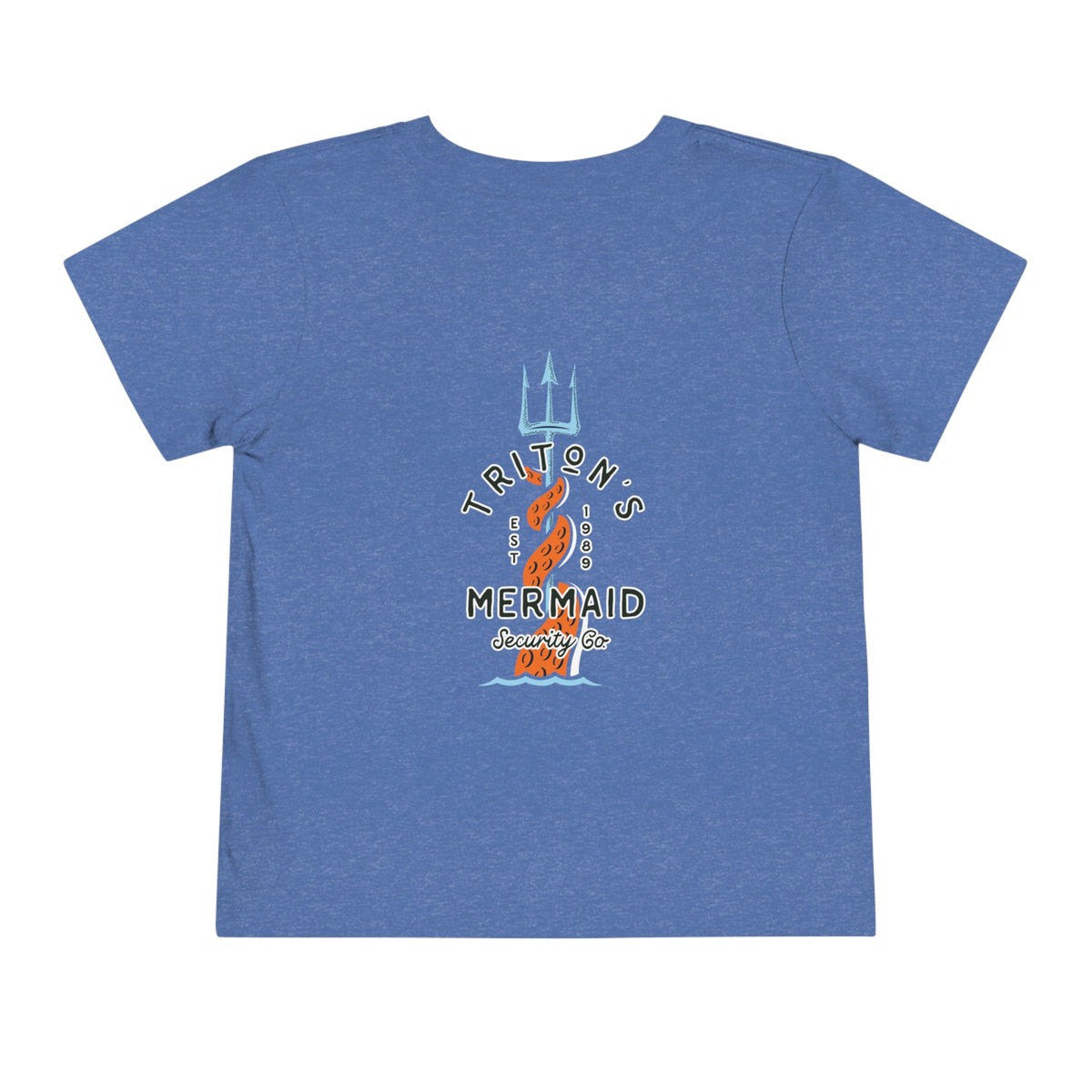 Triton's Mermaid Security Bella Canvas Toddler Short Sleeve Tee