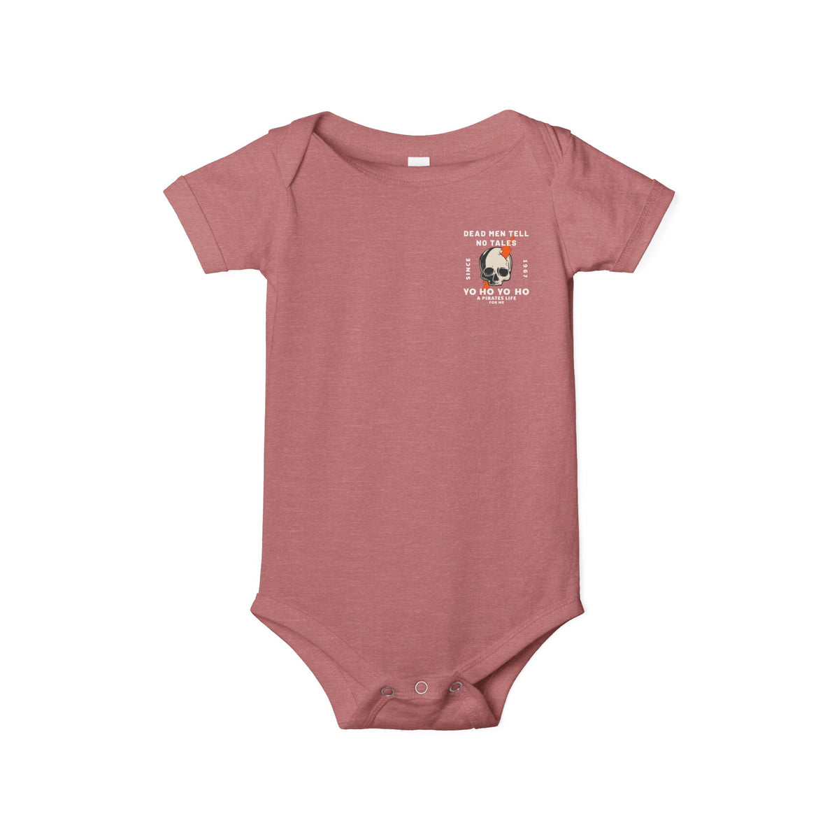 Dead Men Tell No Tales Bella Canvas Infant Jersey One Piece