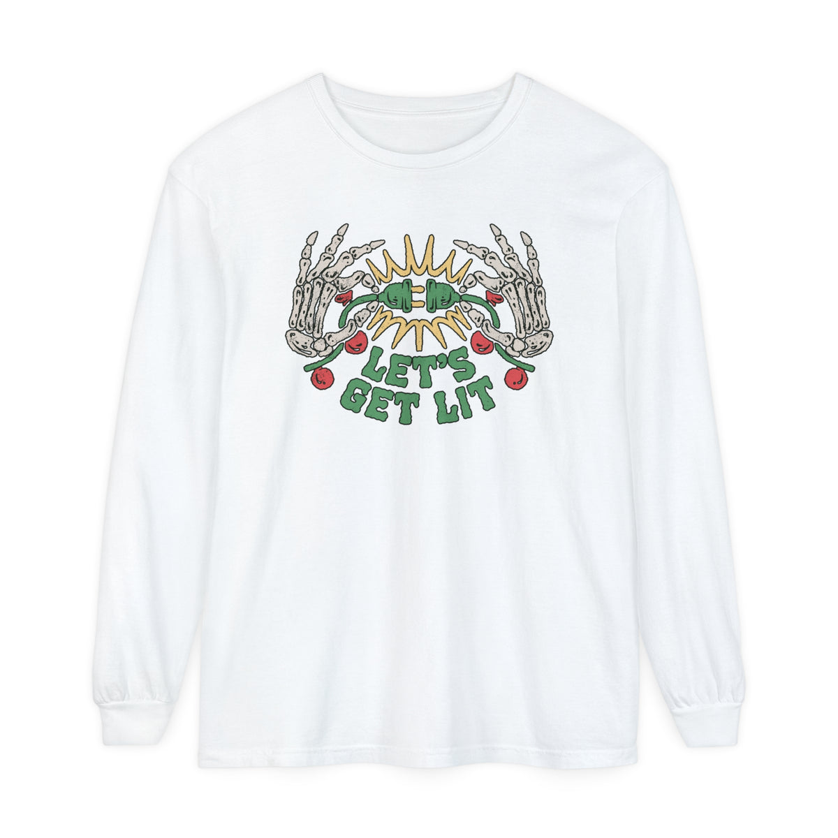 Let's Get Lit Comfort Colors Unisex Garment-dyed Long Sleeve T-Shirt