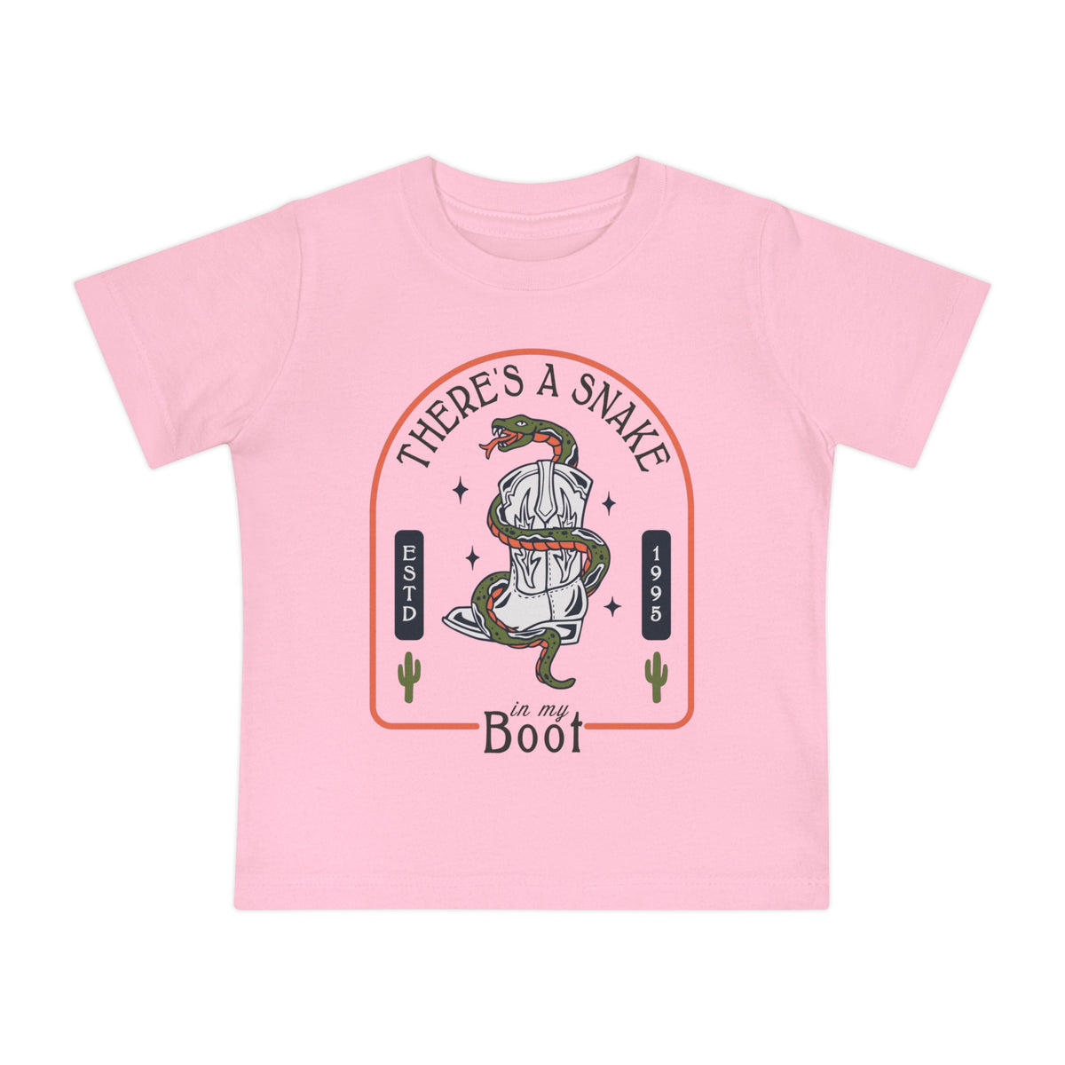 There's A Snake In My Boot Bella Canvas Baby Short Sleeve T-Shirt