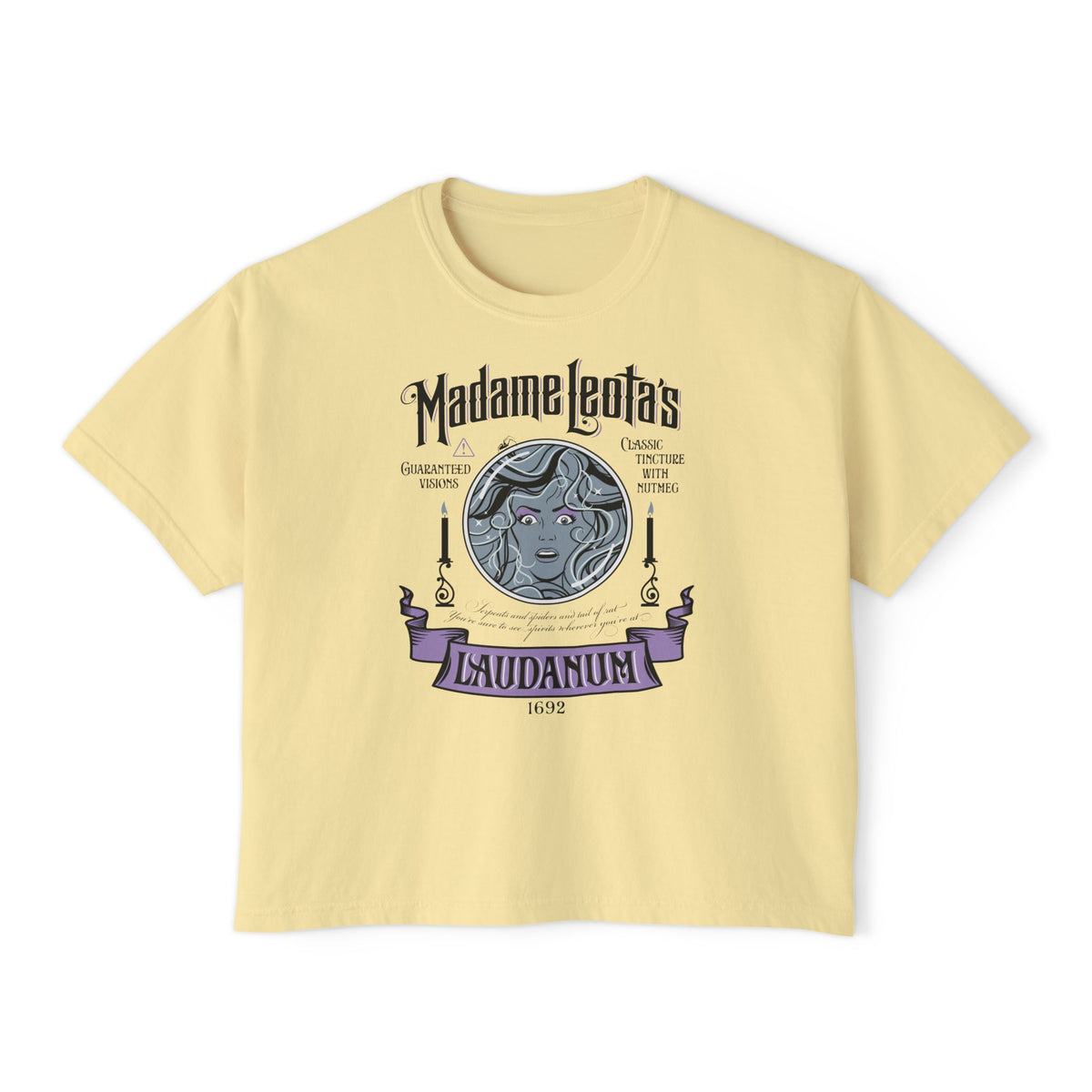 Madame Leota's Laudanum Comfort Colors Women's Boxy Tee