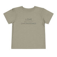 Love Doesn't Count Chromosomes Bella Canvas Toddler Short Sleeve Tee