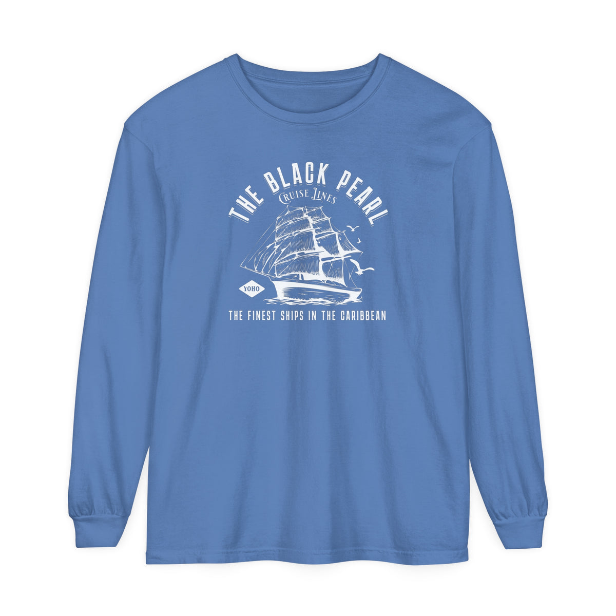 Black Pearl Cruise Lines Comfort Colors Unisex Garment-dyed Long Sleeve T-Shirt