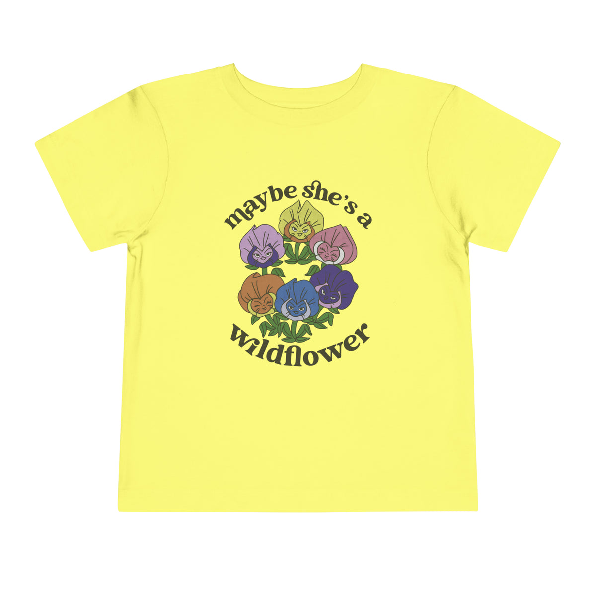 Maybe She’s A Wildflower Bella Canvas Toddler Short Sleeve Tee