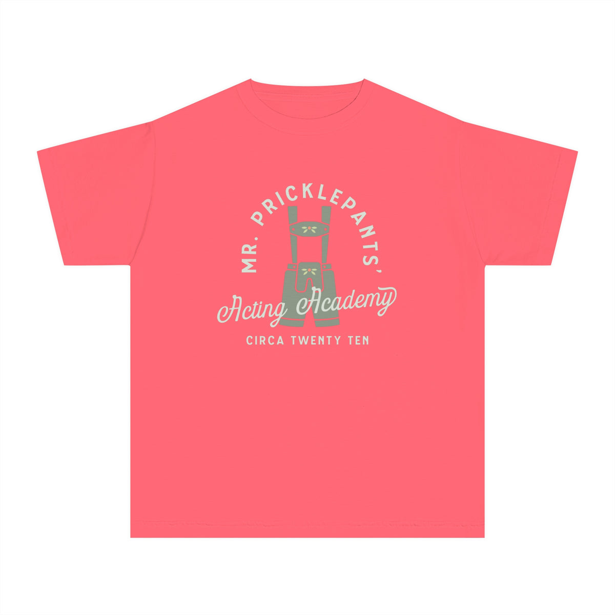 Mr. Pricklepants’ Acting Academy Comfort Colors Youth Midweight Tee