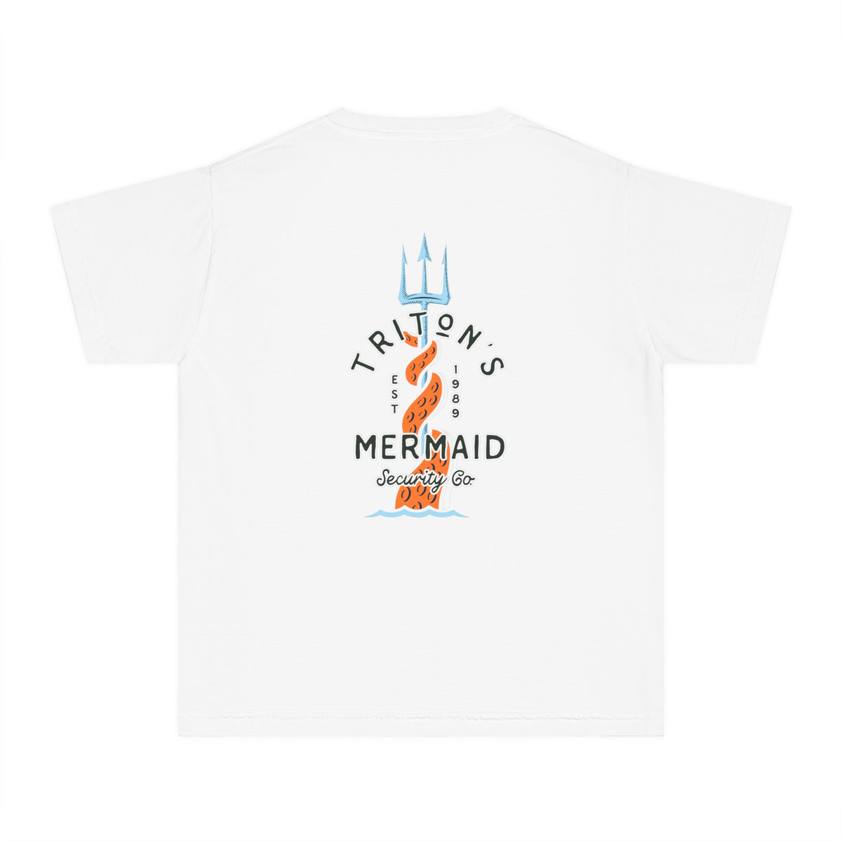 Triton's Mermaid Security Comfort Colors Youth Midweight Tee