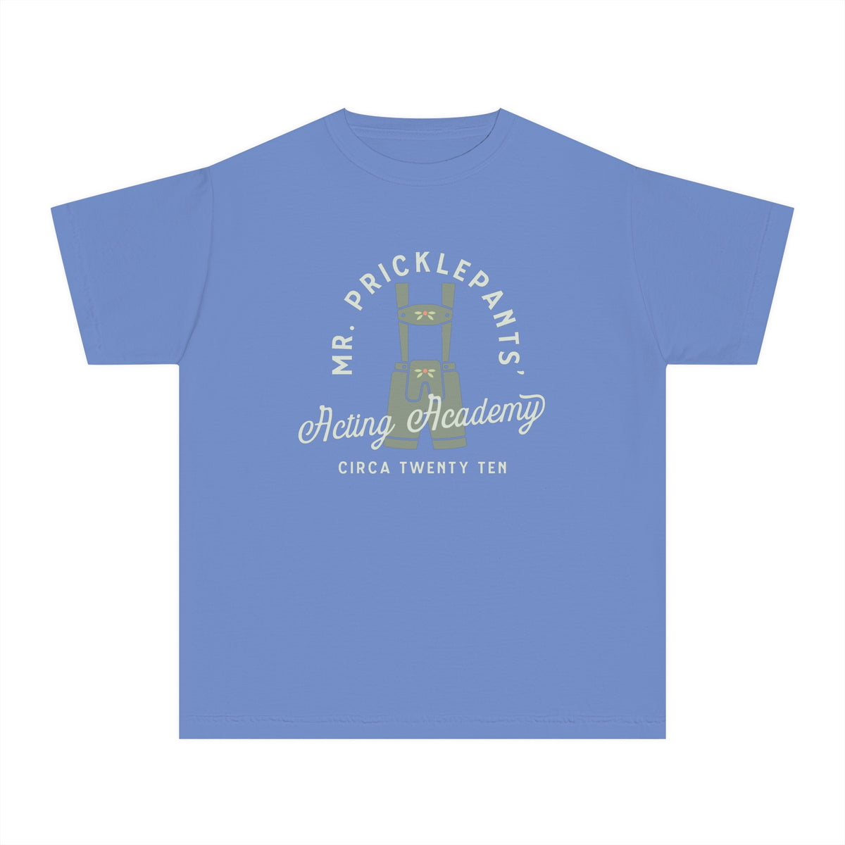 Mr. Pricklepants’ Acting Academy Comfort Colors Youth Midweight Tee