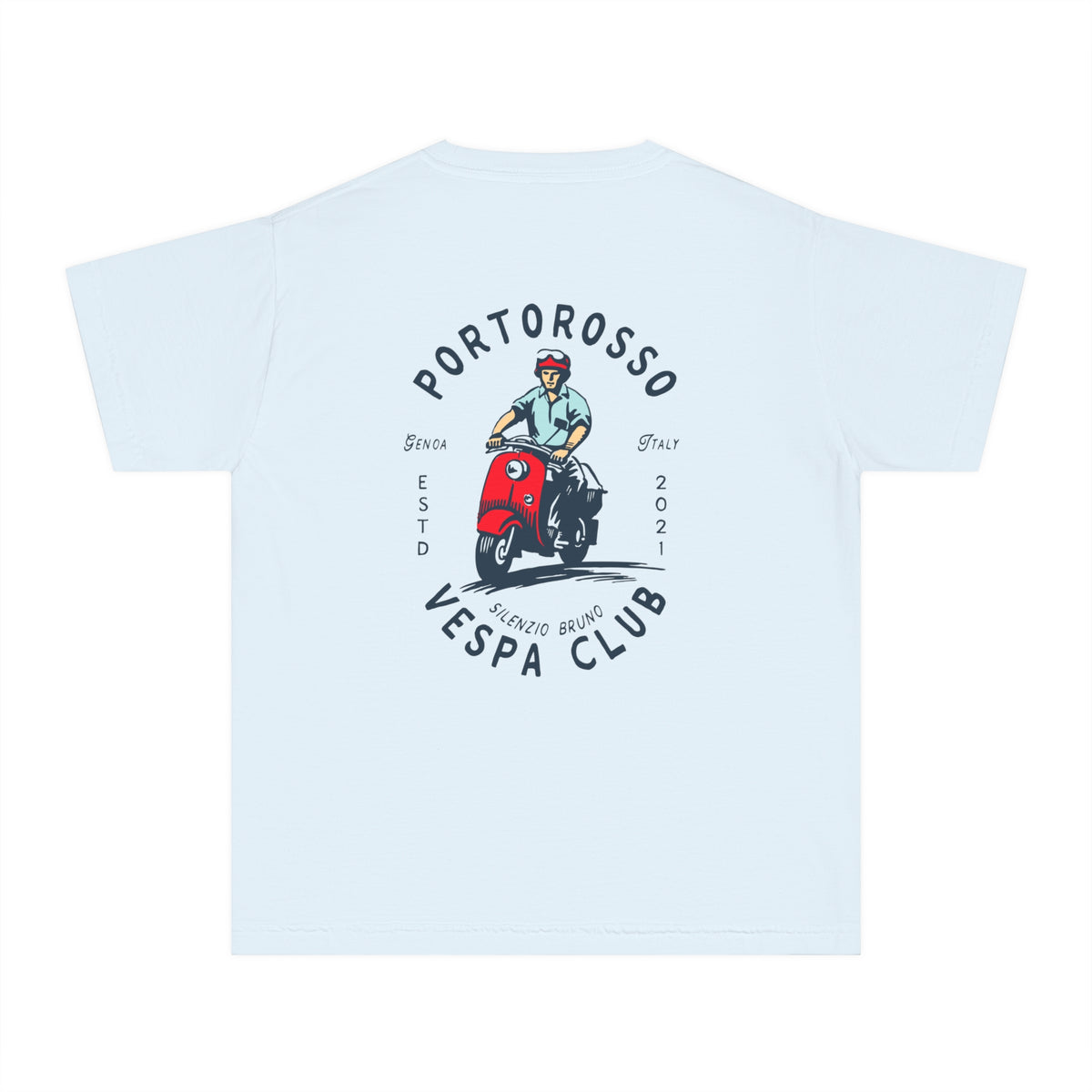 Portorosso Vespa Club Comfort Colors Youth Midweight Tee