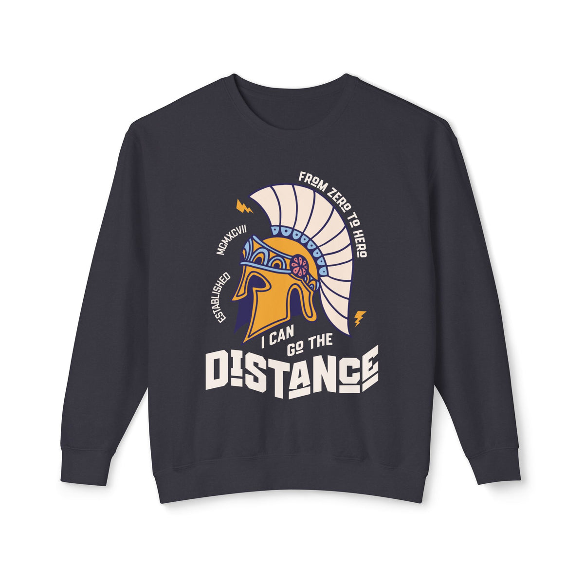 I Can Go The Distance Unisex Lightweight Comfort Colors Crewneck Sweatshirt