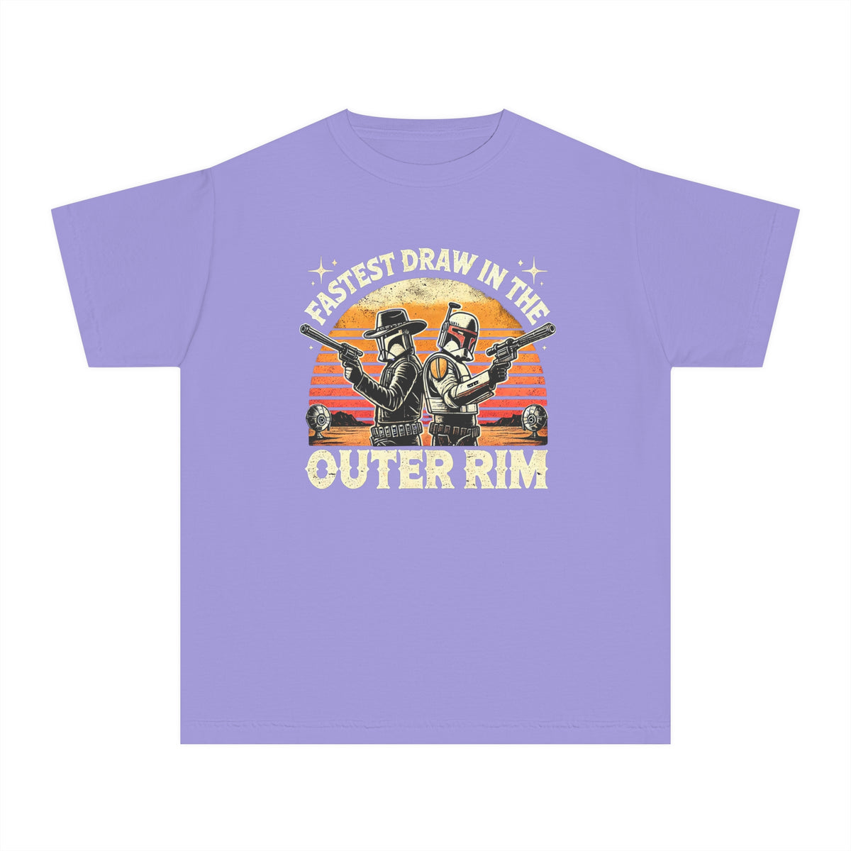 Fastest Draw in the Outer Rim Comfort Colors Youth Midweight Tee