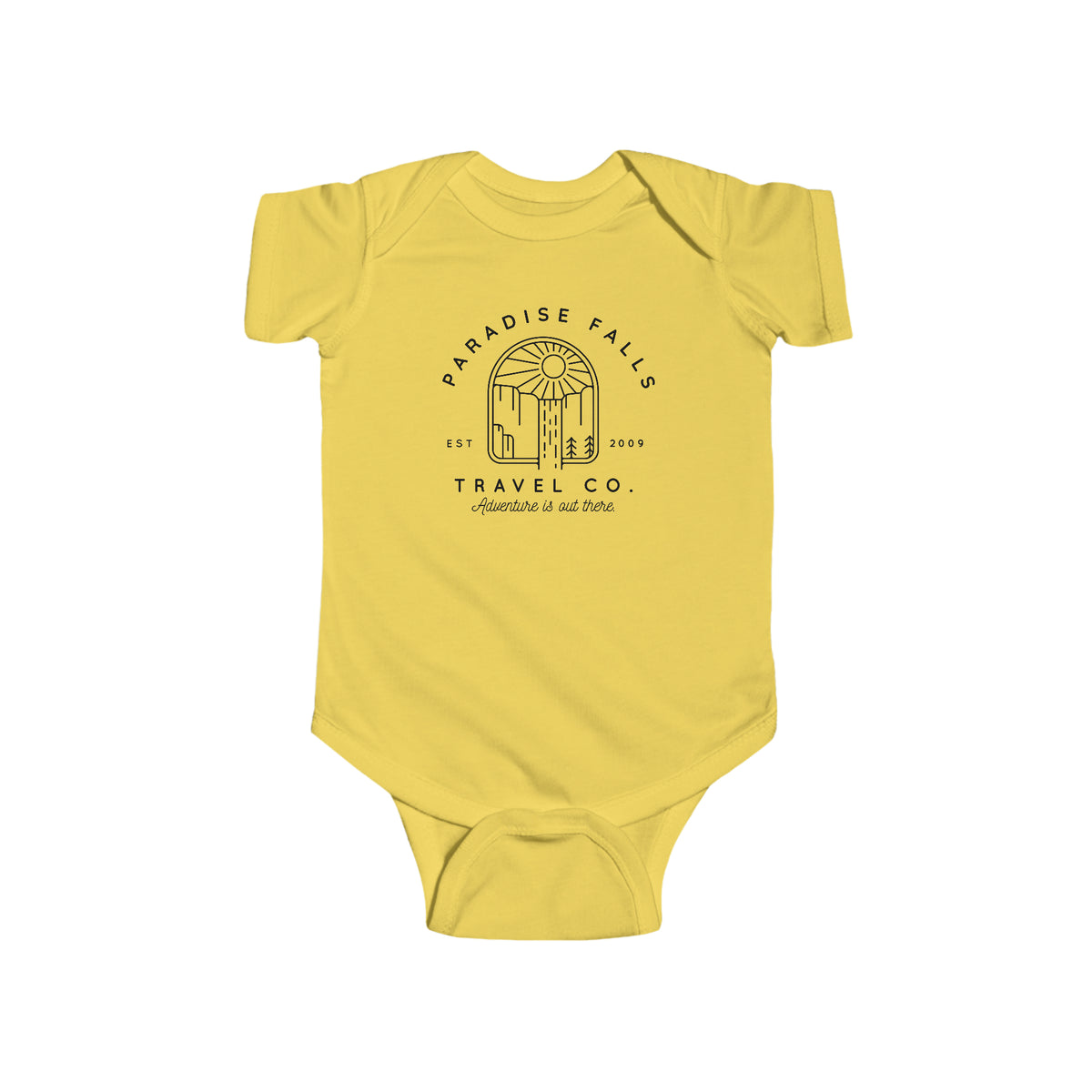 Paradise Falls Vacation Co. Rabbit Skins Infant Fine Jersey Bodysuit