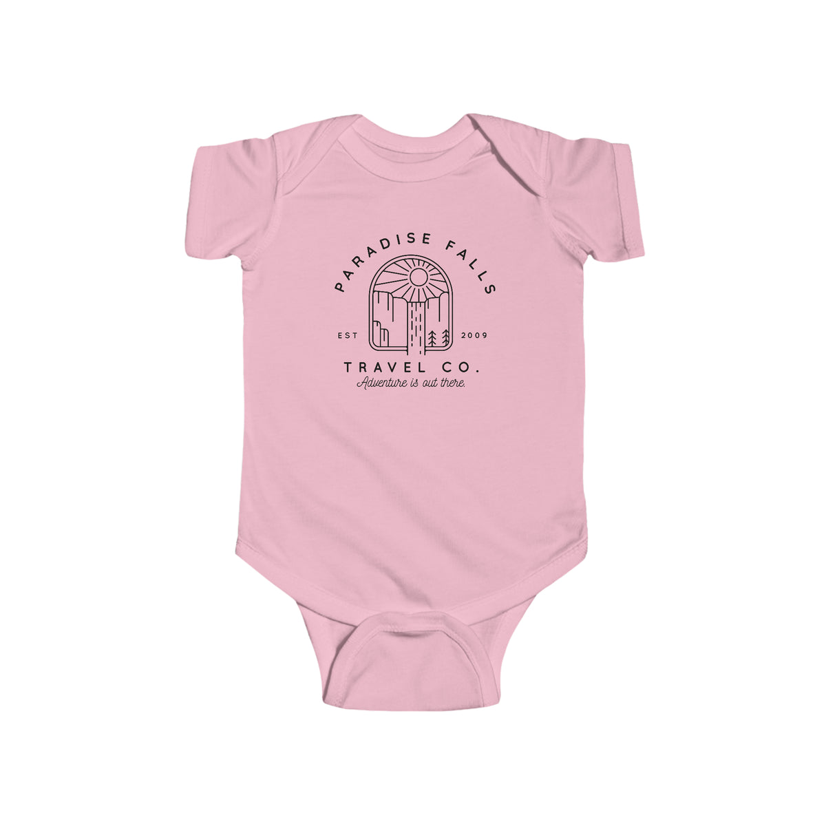 Paradise Falls Vacation Co. Rabbit Skins Infant Fine Jersey Bodysuit