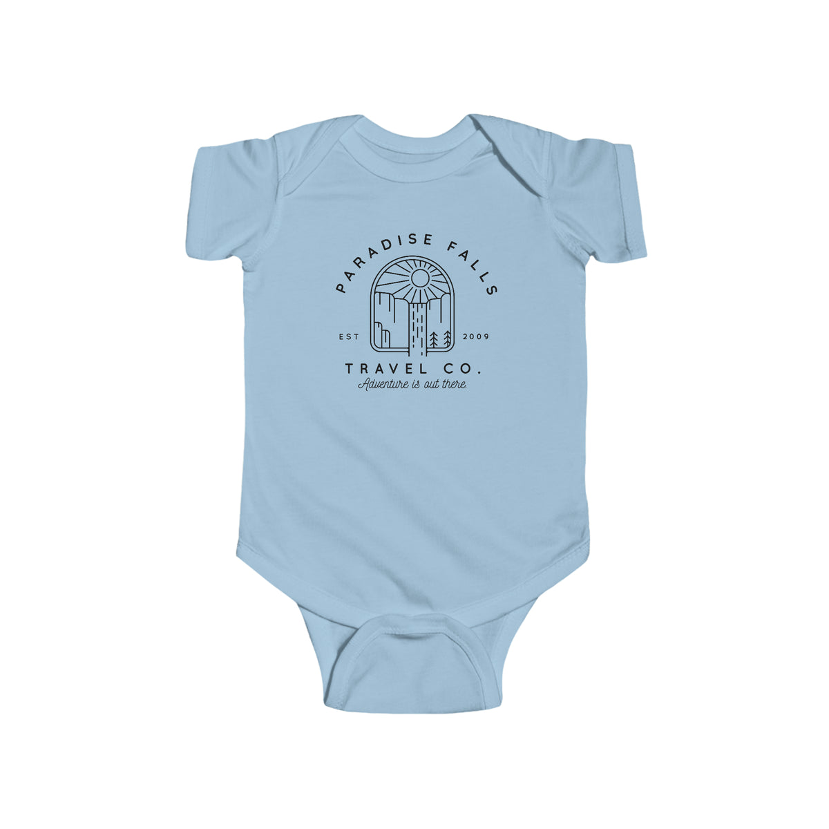 Paradise Falls Vacation Co. Rabbit Skins Infant Fine Jersey Bodysuit