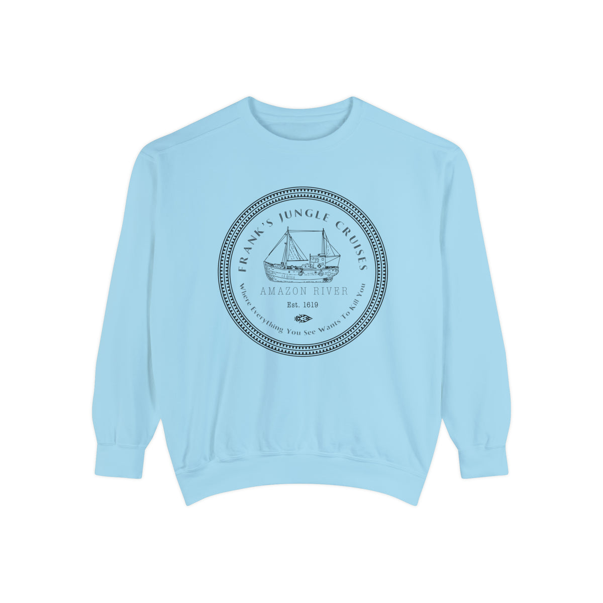 Frank's Jungle Cruises Comfort Colors Unisex Garment-Dyed Sweatshirt