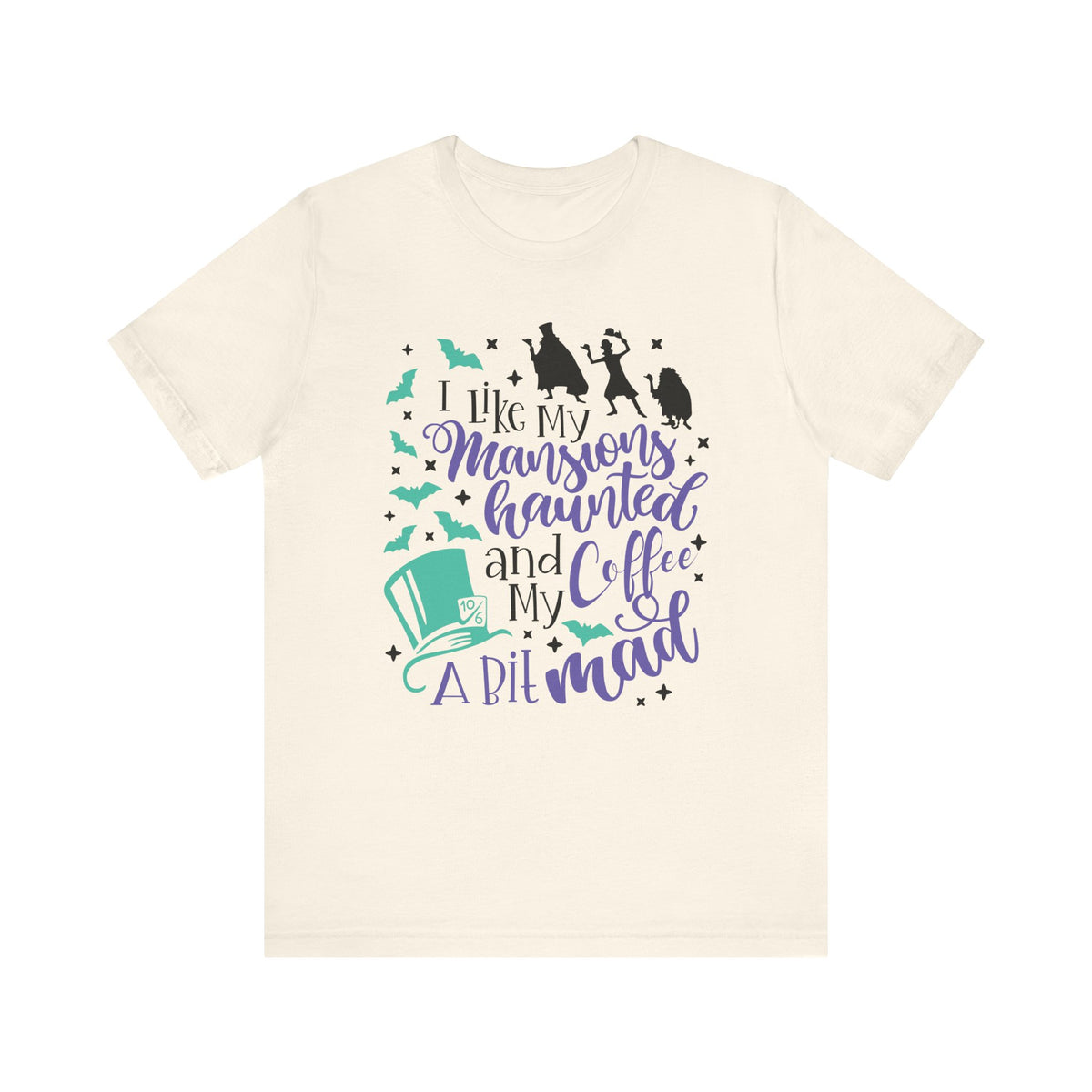 I Like My Mansions Haunted Bella Canvas Unisex Jersey Short Sleeve Tee