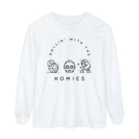 Rollin’ With The Homies Comfort Colors Unisex Garment-dyed Long Sleeve T-Shirt