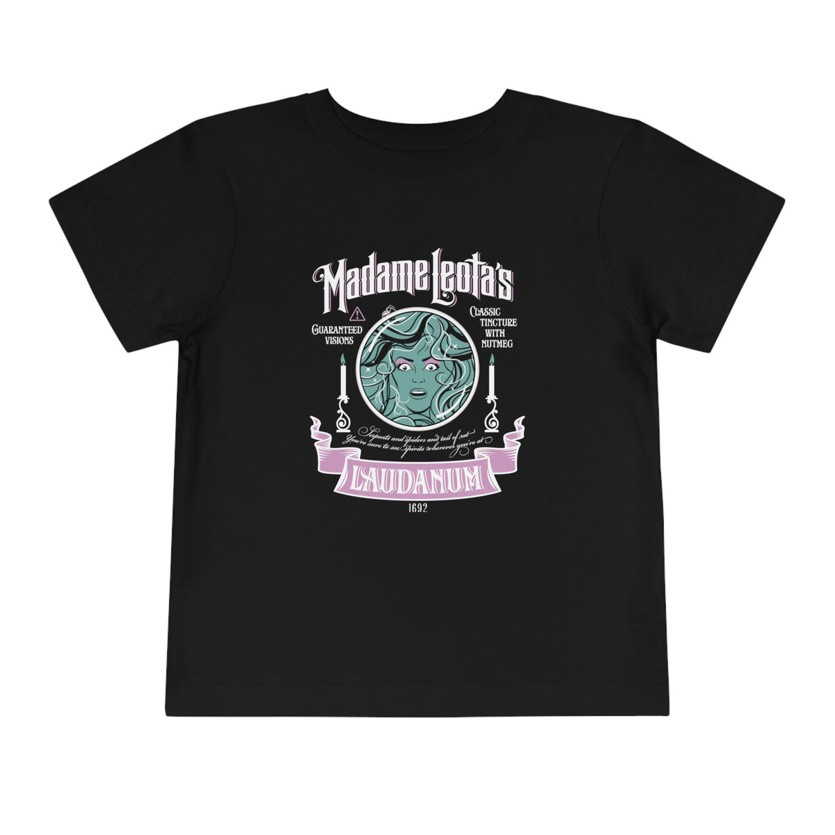 Madame Leota’s Laudanum Teal Bella Canvas Toddler Short Sleeve Tee