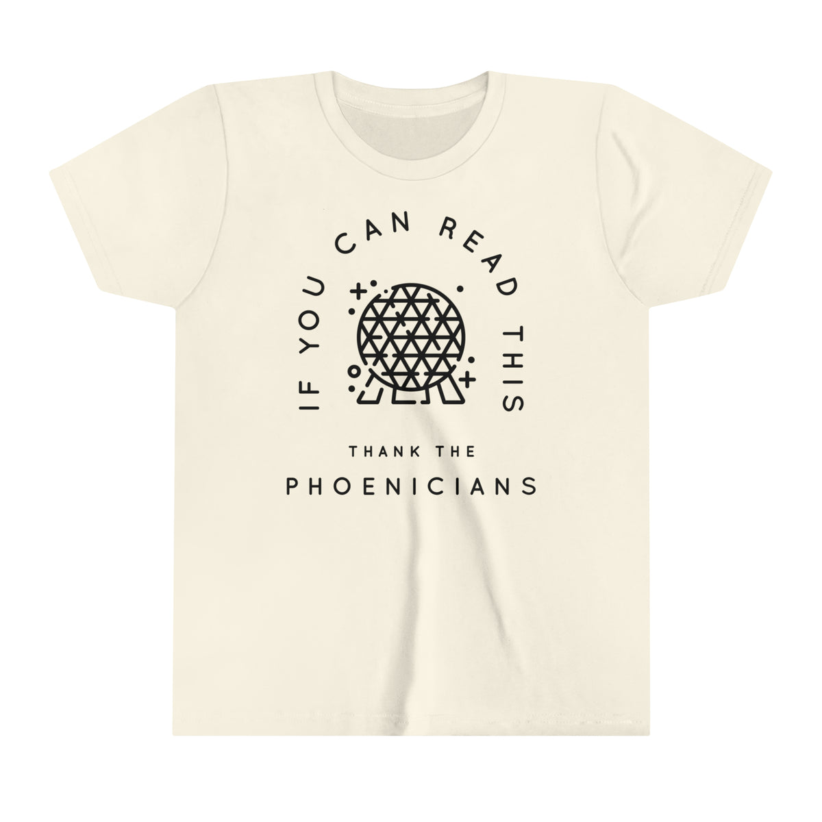 If You Can Read This Thank The Phoenicians Bella Canvas Youth Short Sleeve Tee