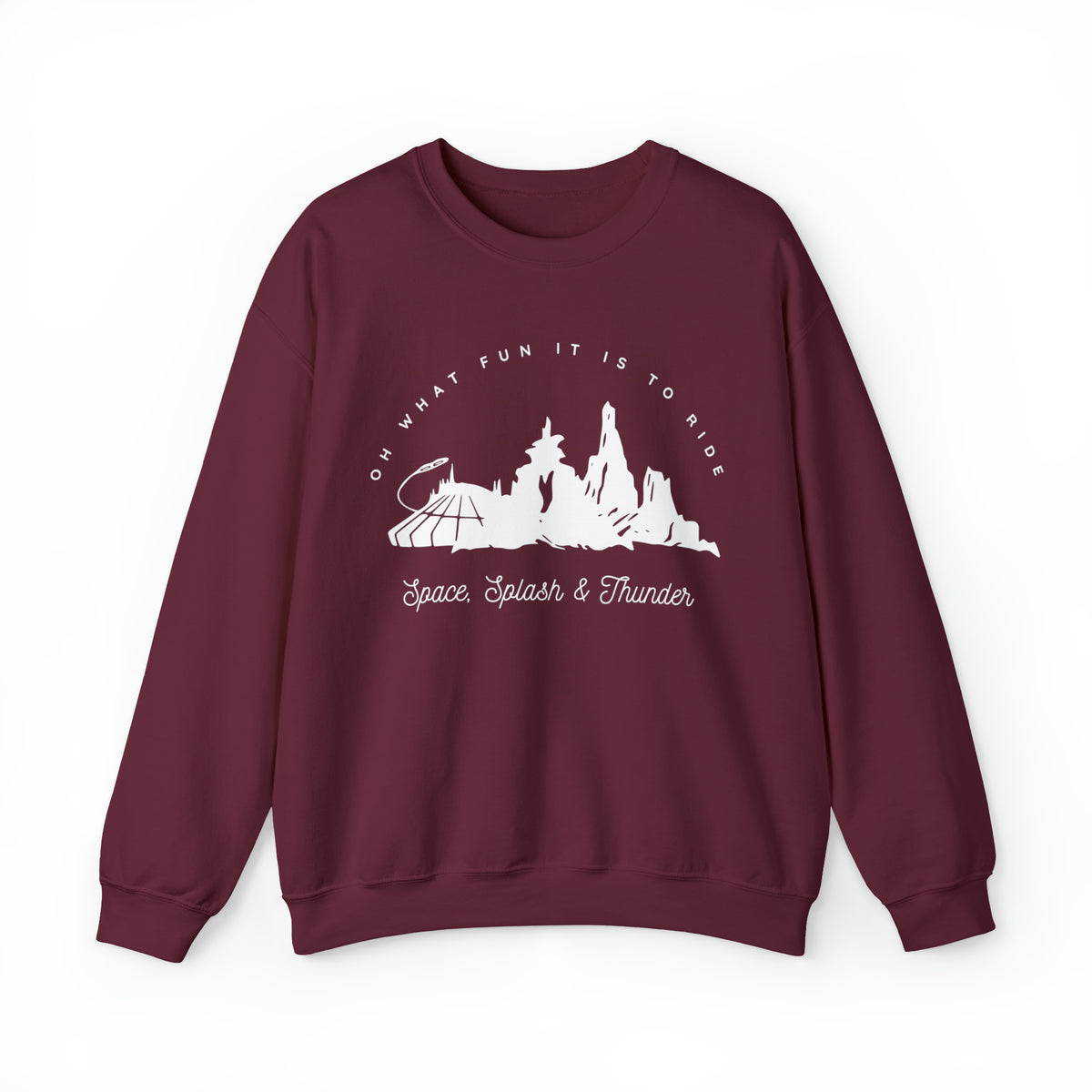 Oh What Fun It Is To Ride Gildan Unisex Heavy Blend™ Crewneck Sweatshirt