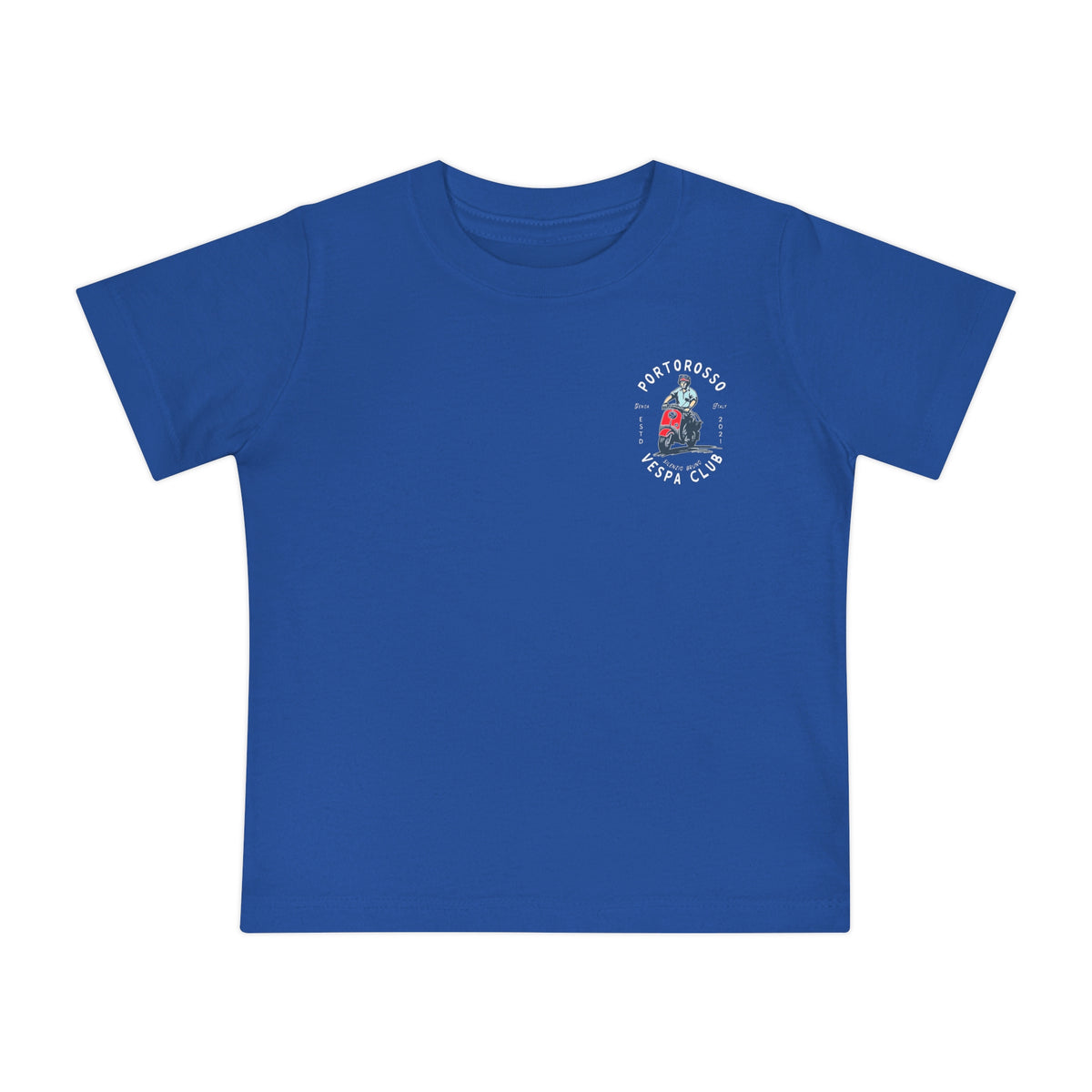 Portorosso Vespa Club Bella Canvas Baby Short Sleeve T-Shirt