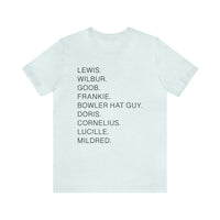 Meet The Robinson’s Character Names Bella Canvas Unisex Jersey Short Sleeve Tee