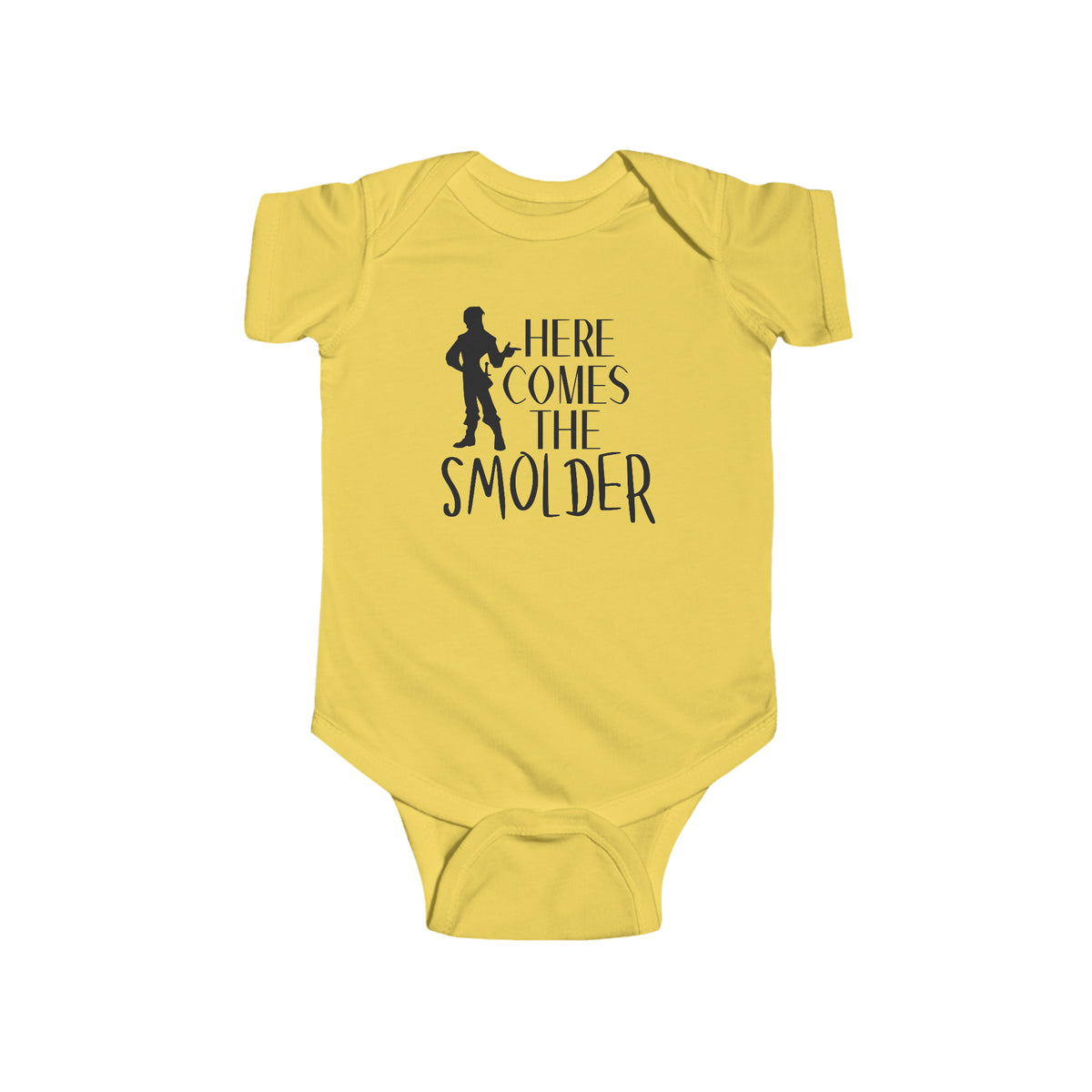 Here Comes The Smolder Rabbit Skins Infant Fine Jersey Bodysuit