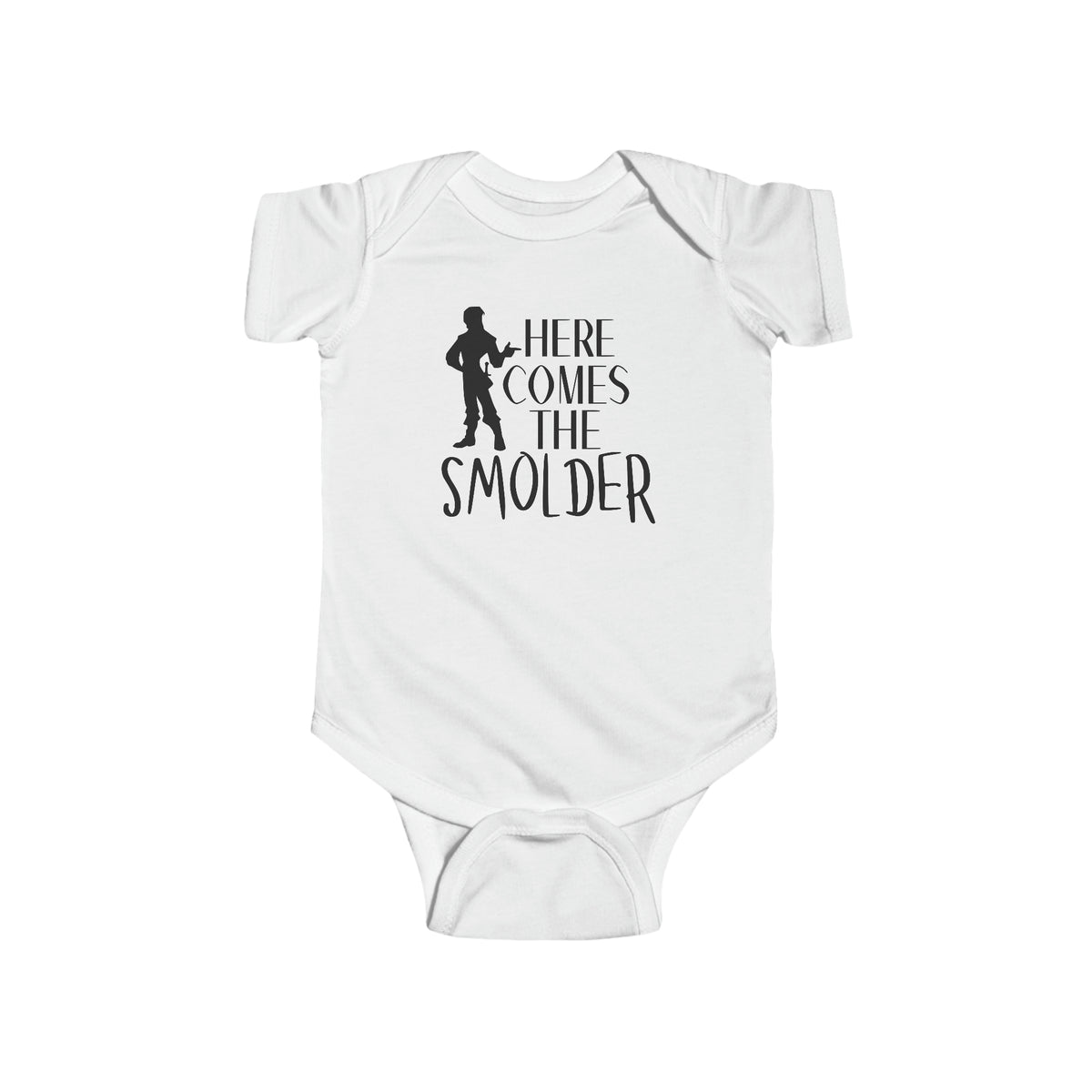 Here Comes The Smolder Rabbit Skins Infant Fine Jersey Bodysuit