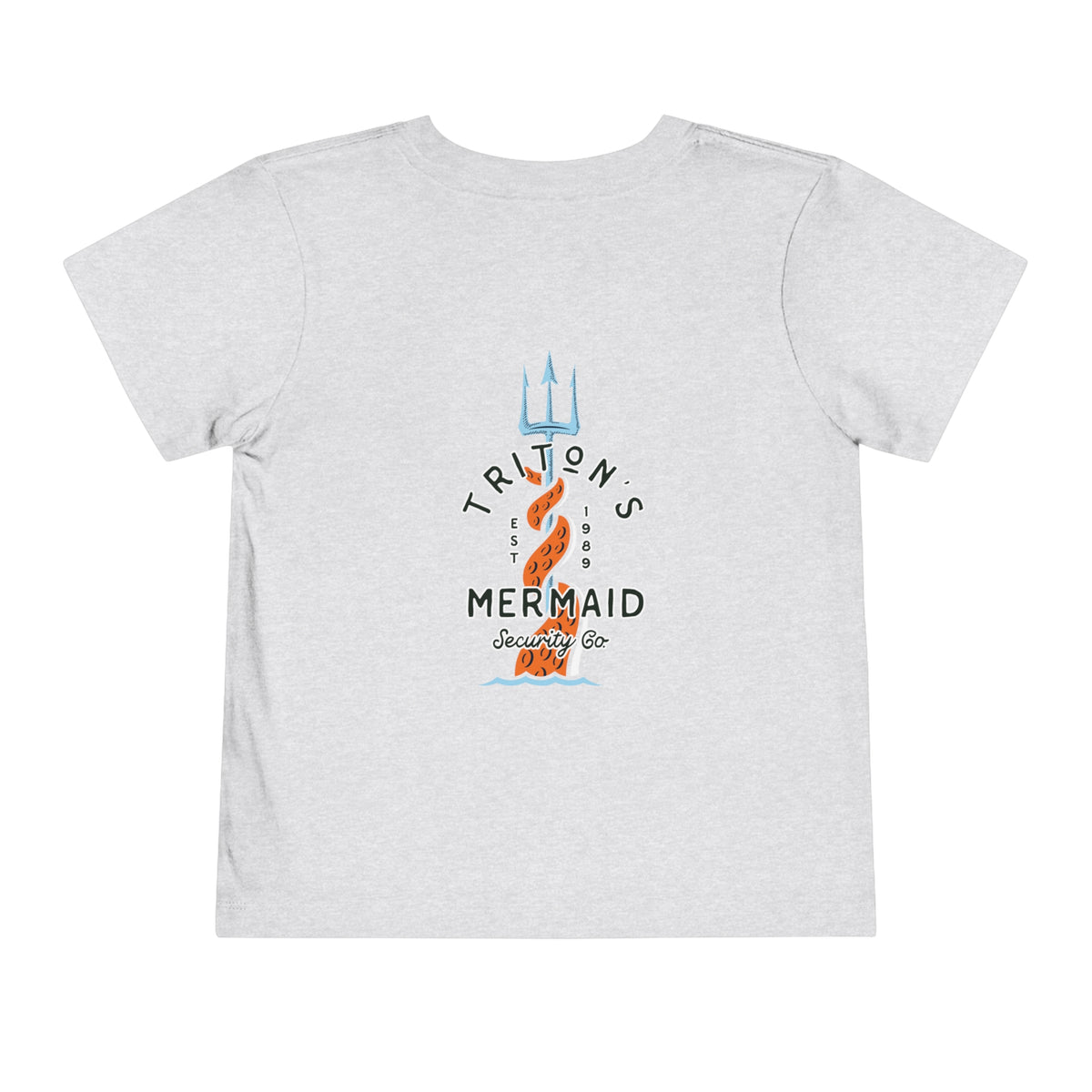 Triton's Mermaid Security Bella Canvas Toddler Short Sleeve Tee