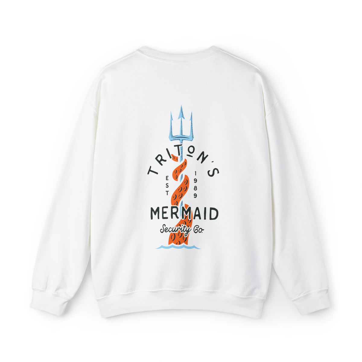 Triton's Mermaid Security Gildan Unisex Heavy Blend™ Crewneck Sweatshirt