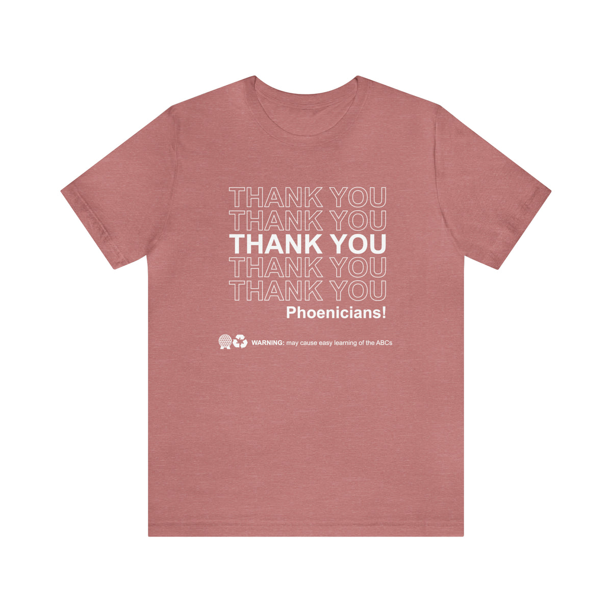 Thank You Phoenicians Bella Canvas Unisex Jersey Short Sleeve Tee
