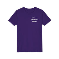 Best Birthday Ever Bella Canvas Youth Short Sleeve Tee