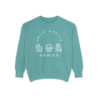 Rollin’ With The Homies Comfort Colors Unisex Garment-Dyed Sweatshirt