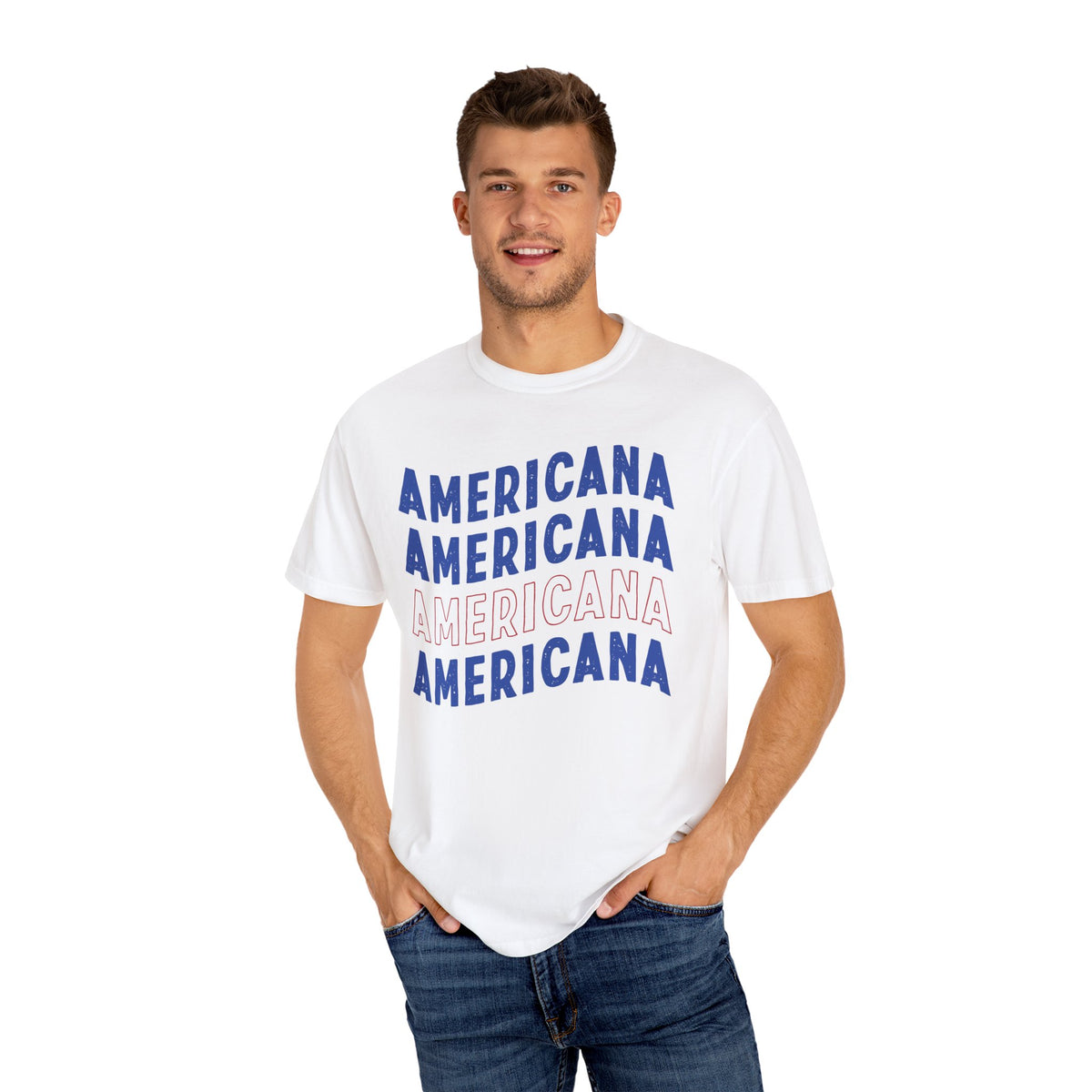Americana Comfort Colors Unisex Garment-Dyed T-shirt